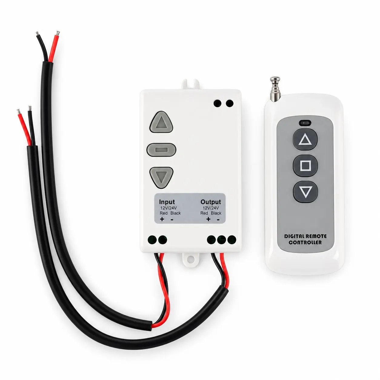 12VDC/24VDC DC Digital Remote Controller, Electric Linear Autuator Remote Control, Motor Forward Reverse, Ideal for Industrial Automation
