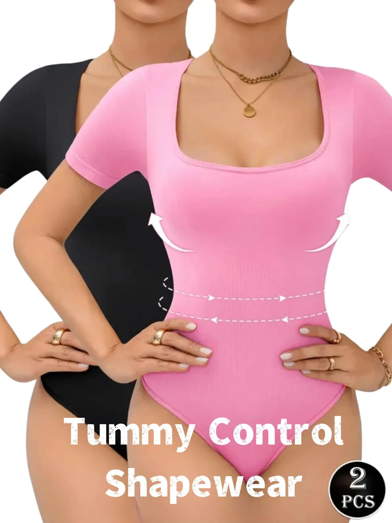 Women's Solid Color Crotchless Shapewear Bodysuit Underwear, Casual Comfy Tummy Control Butt Lifting Shaper, Ladies Shapewear for All Seasons, Minimalist