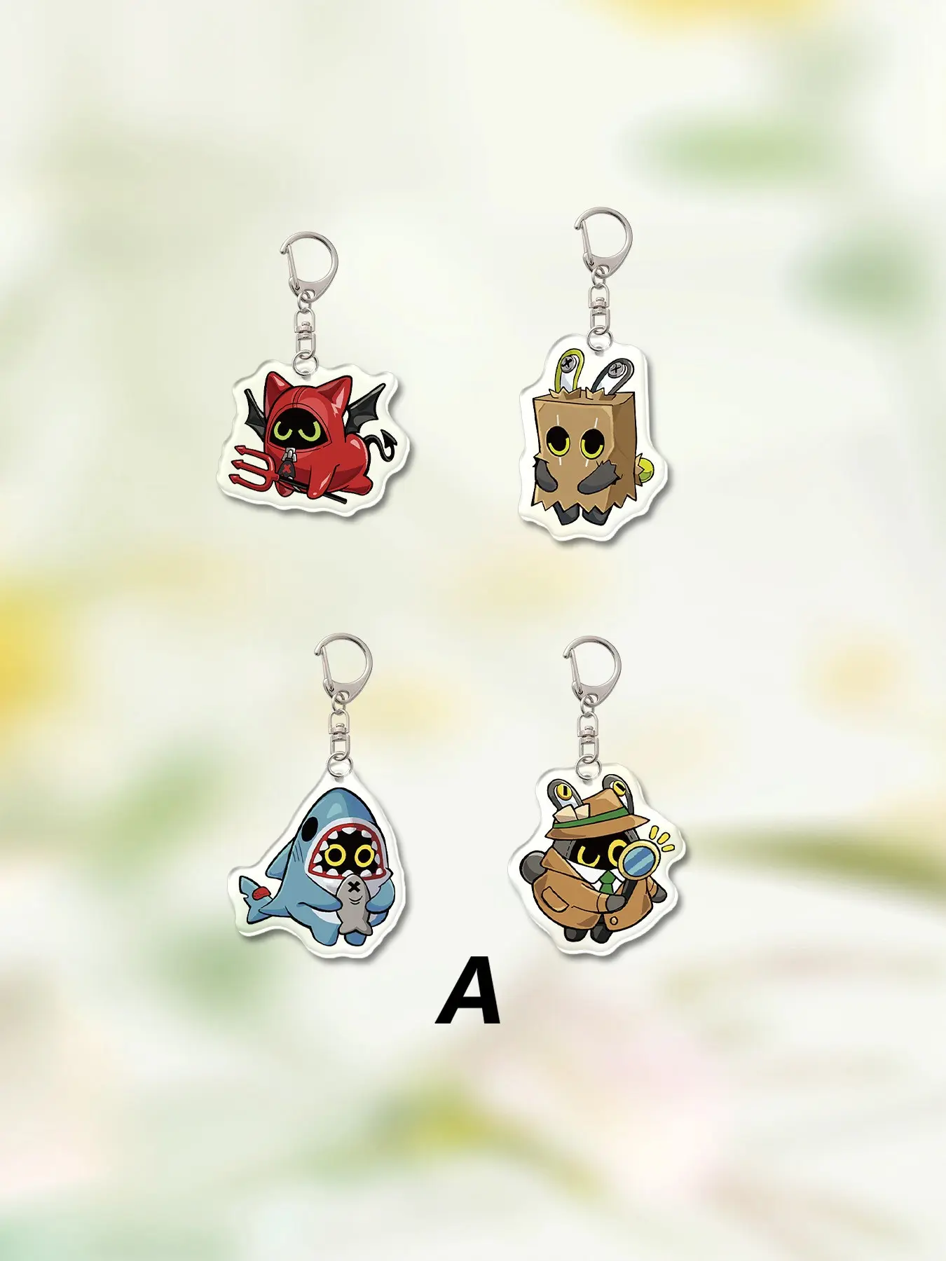 4 Acrylic Hot Zenless Zone Zero Keychains Charms, Cartoon Zenless Zone Zero Character Design, Cute Style, All Seasons, Bag Accessory, Gift for Friends