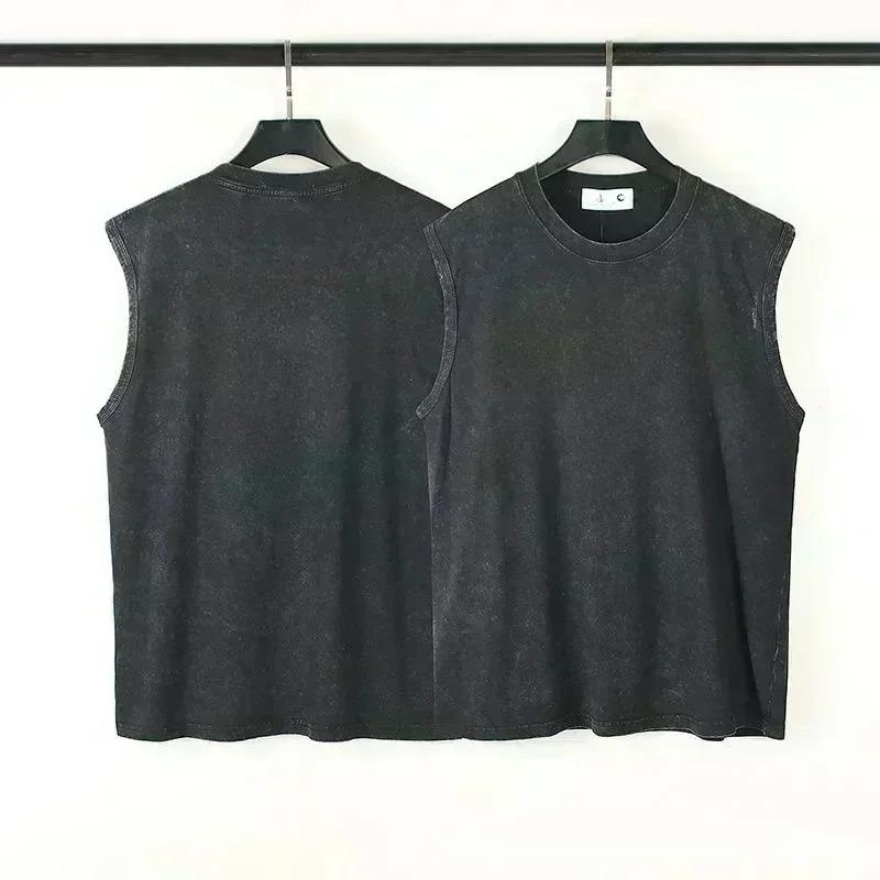 Men's Tank Tops Anime Gojo Jujutsu Man Sleeveless Shirt Summer New Women's Oversized Vintage Washed Vest Gym T Shirt Y2k Clothes