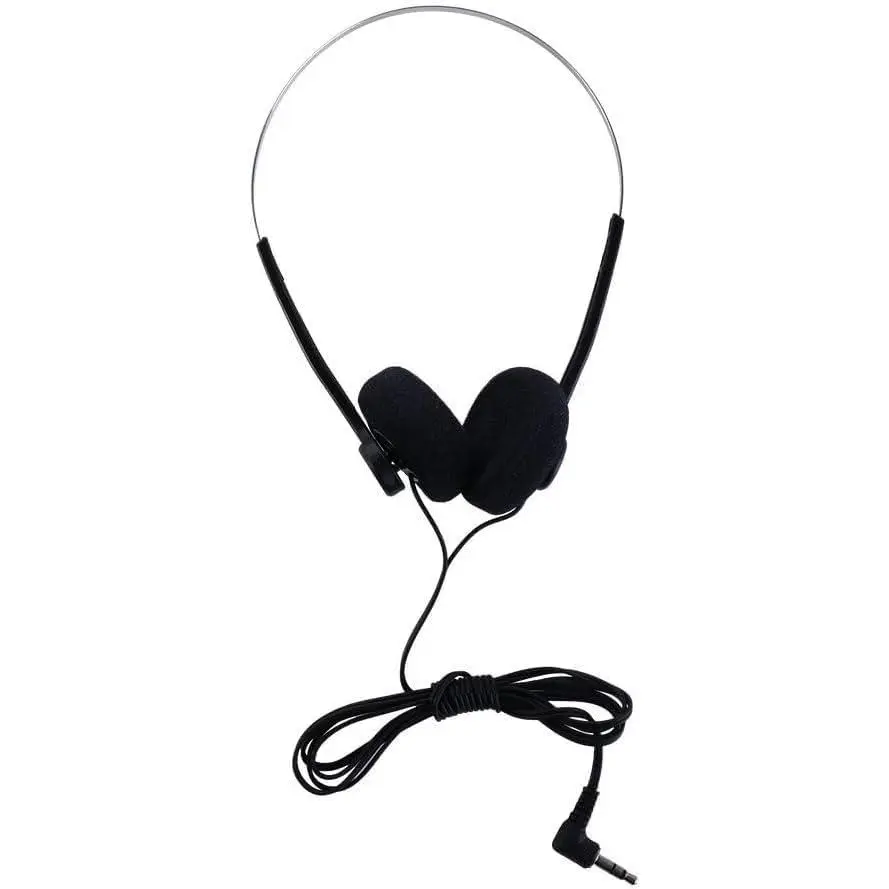 Black Retro  Ear Headphones, Wired Stereo Headphones, Headphone, Lightweight Portable Headphone with Adjustable Headband,Over,Open-Ear,and Earbuds