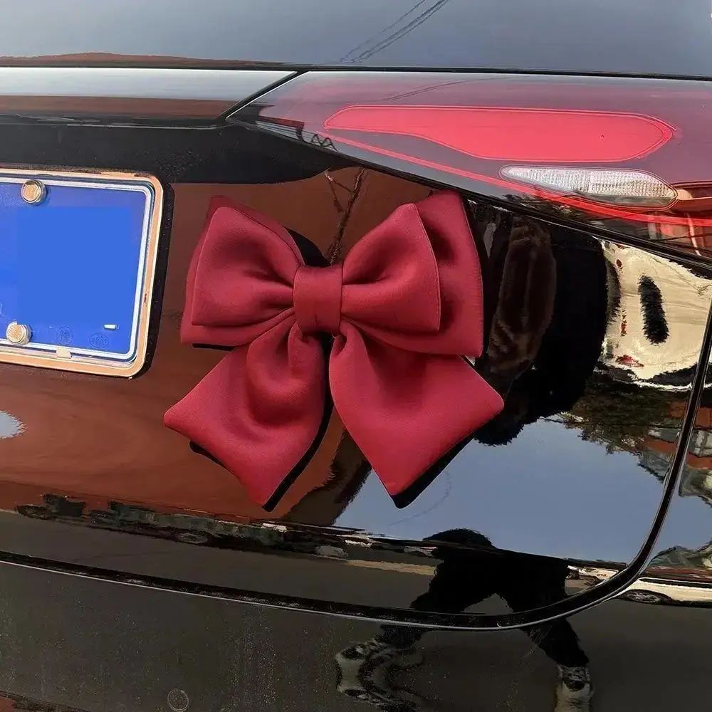 Sohochic Women's Polyester Bow-Shape Car Exterior Ornament - Waterproof Universal-Fit Auto Accessory for Sedans, SUVs, Motorcycles, Stylish Daily Driving Decor