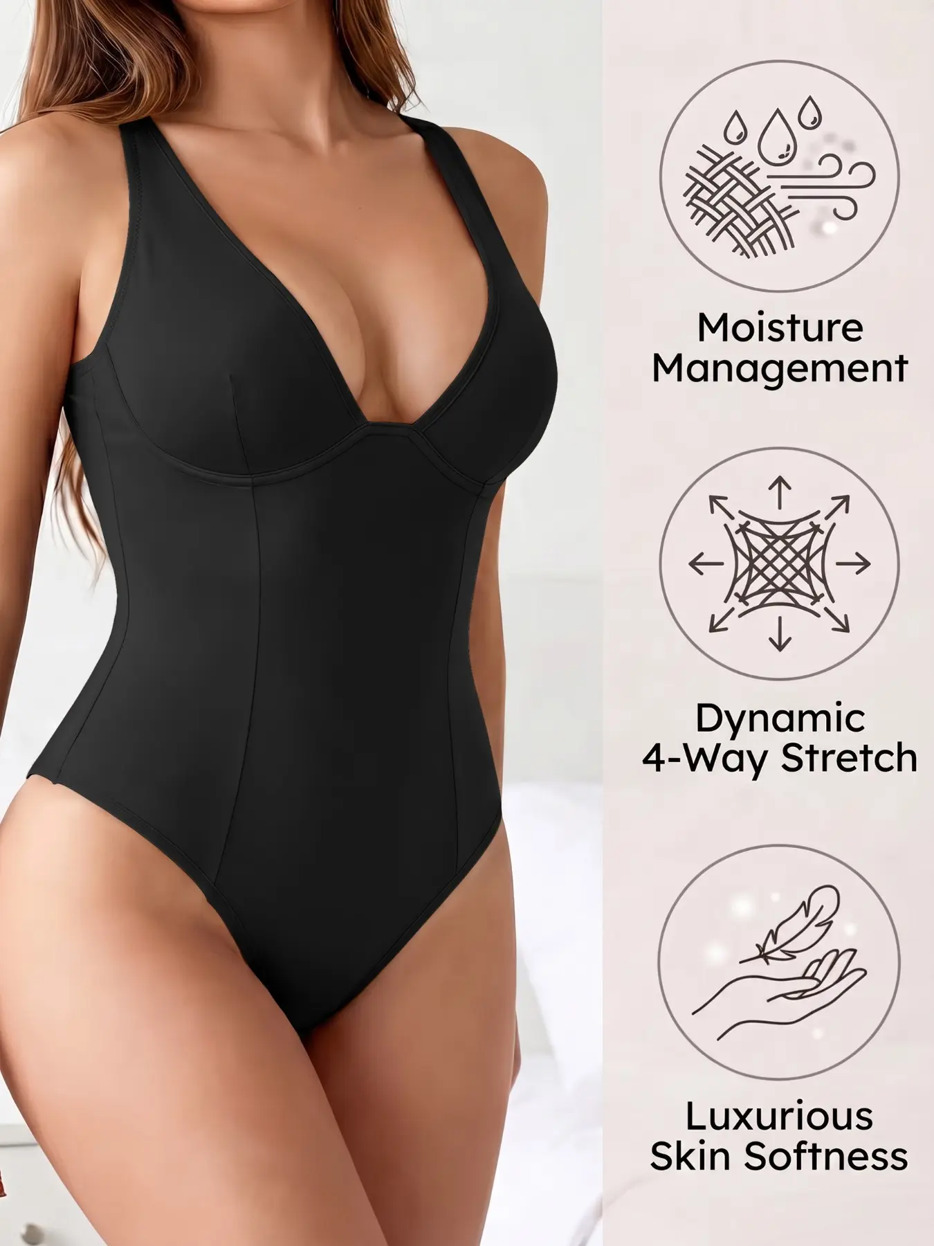 Women Postpartum Recovery Shaping Bodysuit, Full Coverage Tummy Compression, Adjustable Shoulder Straps, Butt Lifting & Bust Lift Support, Breathable Smooth Stretchy Fabric Snug Fit Shapewear