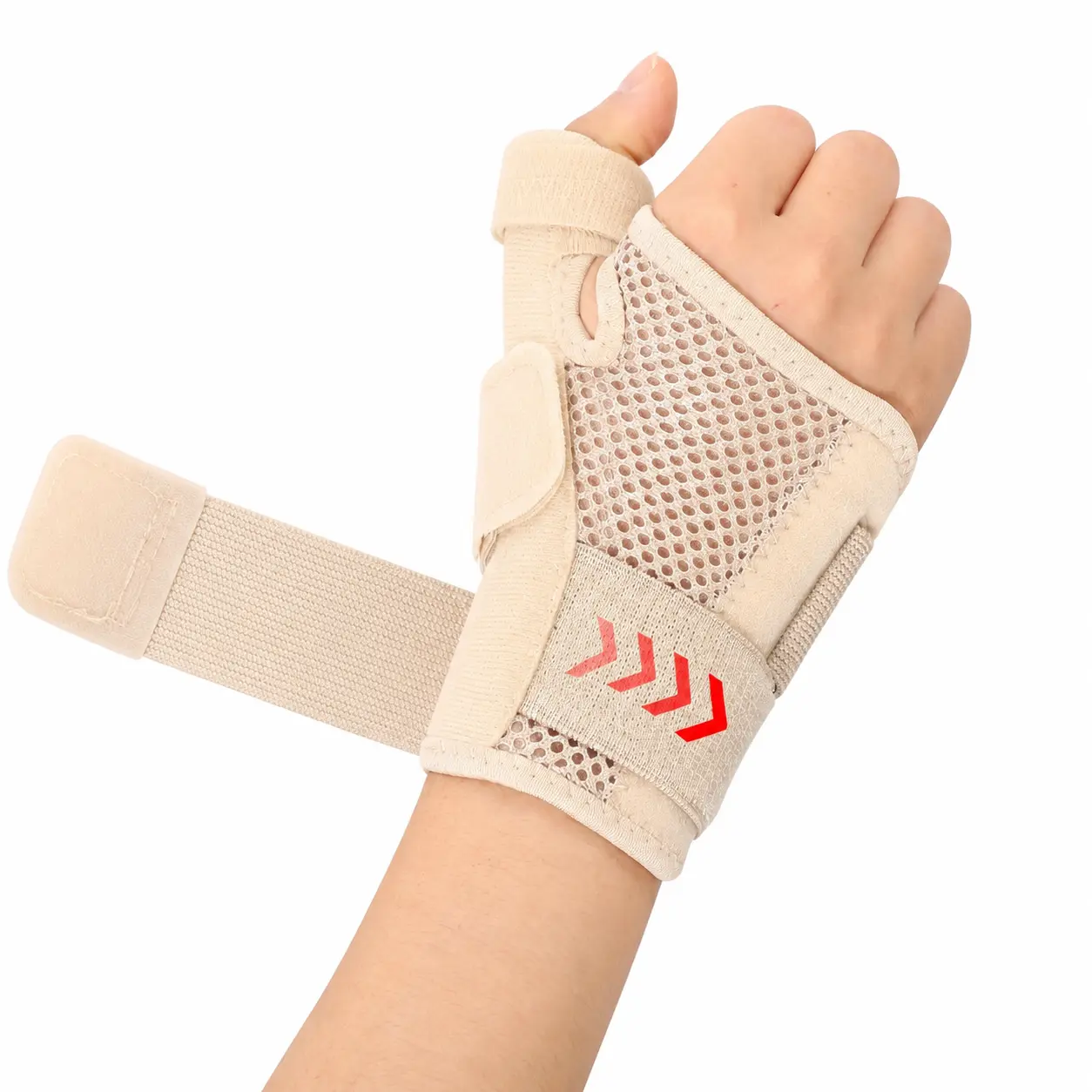 Breathable Compression Wrist and Thumb Support Sleeve for Tendon Sheath Stability – Adjustable Strap Design with Targeted Pressure for Athletic Recovery, Daily Use, and Joint Protection During Physical Activity