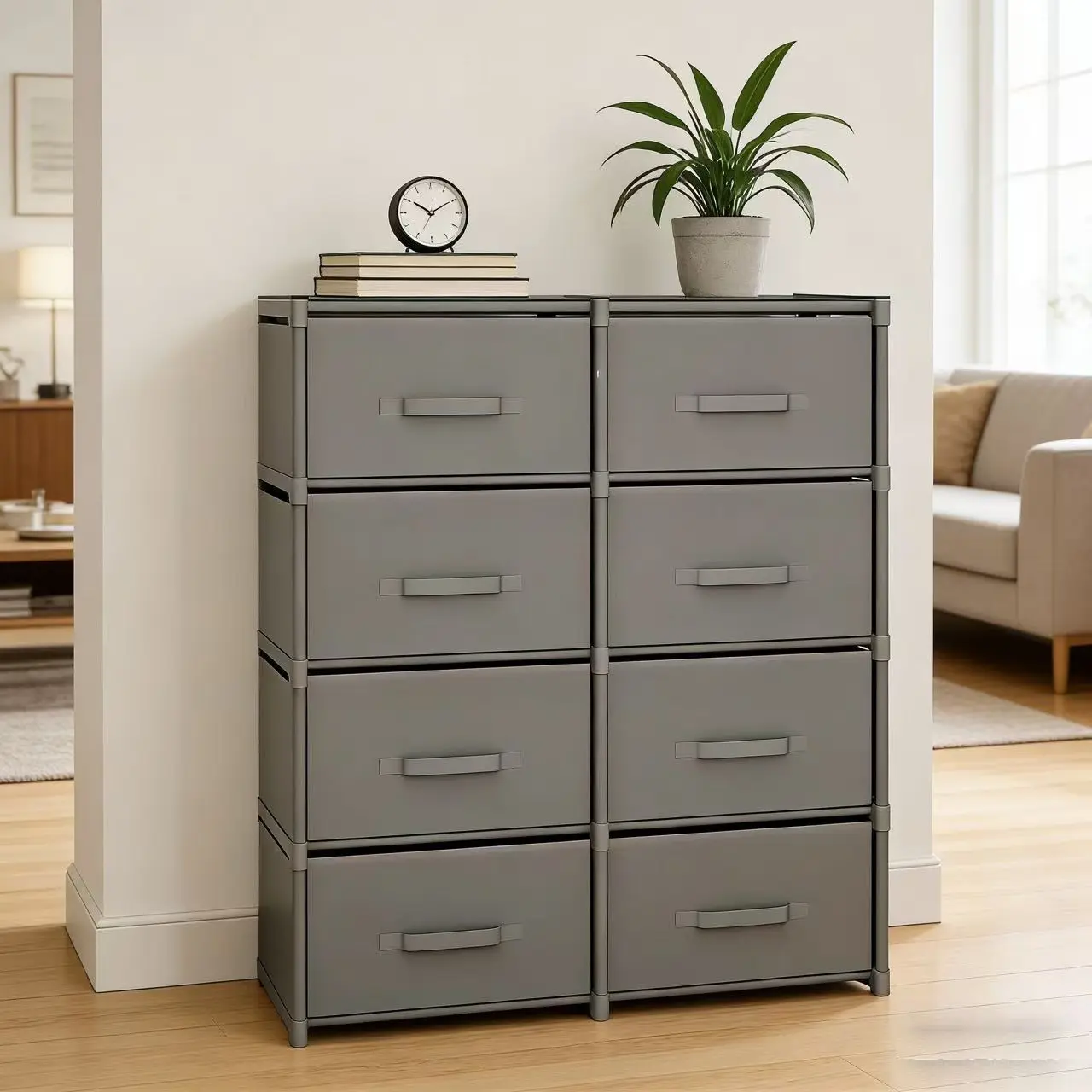 Independent Multi-Drawer Storage Cabinet, Durable Bedside Organizer, Versatile Drawer Wardrobe for Bedroom, Living Room, Office