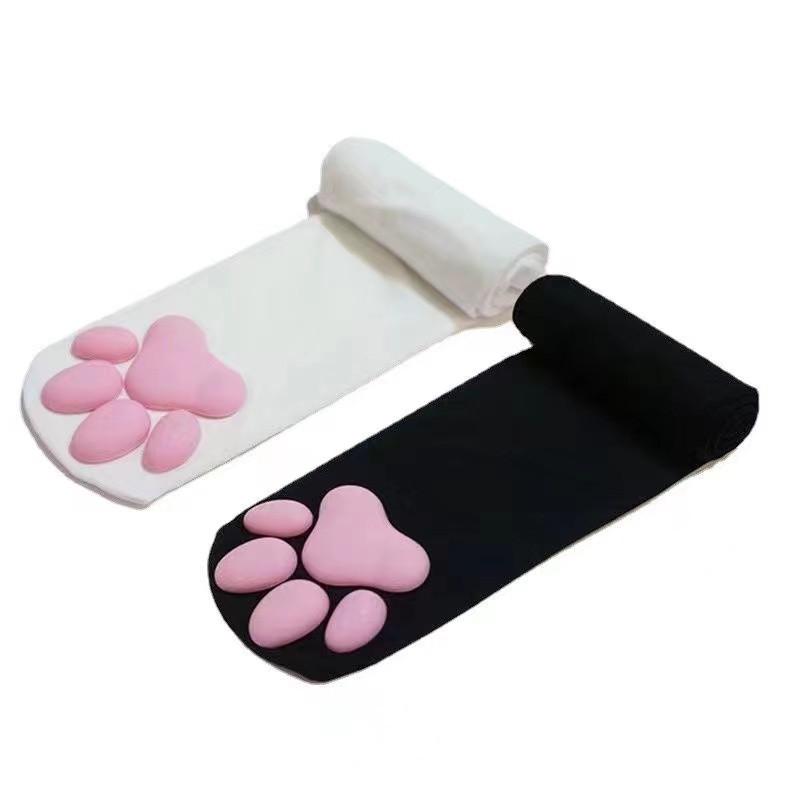 Cat Paw Pad Sock Pink Cute Lolita Thigh High Socks For Adult Children Women Cosplay 3D Kitten Claw Stockings