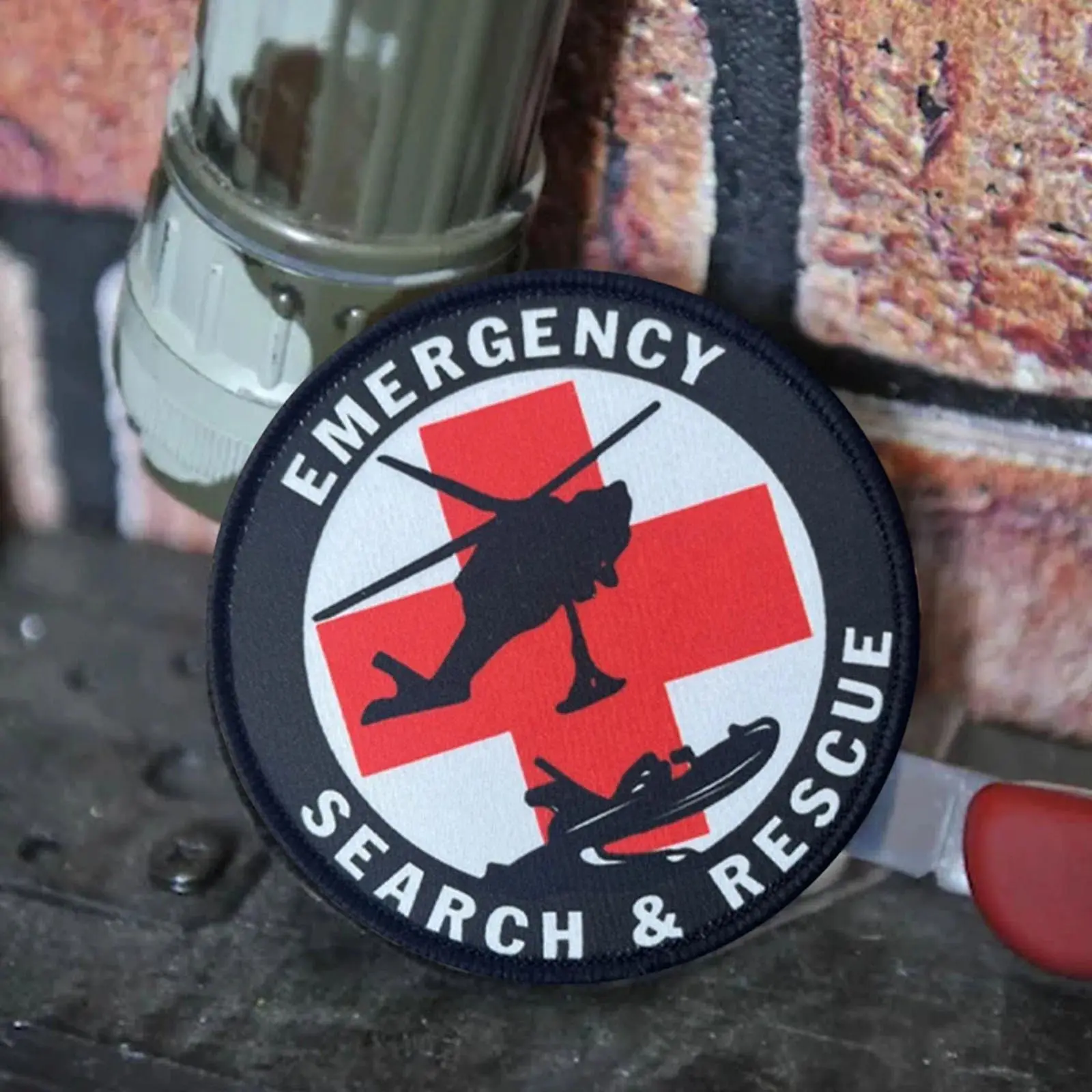 Search & Rescue Emergency Tactical Patch Hook&Loop Patches Morale Badge Military Army Armband Backpack Stickers