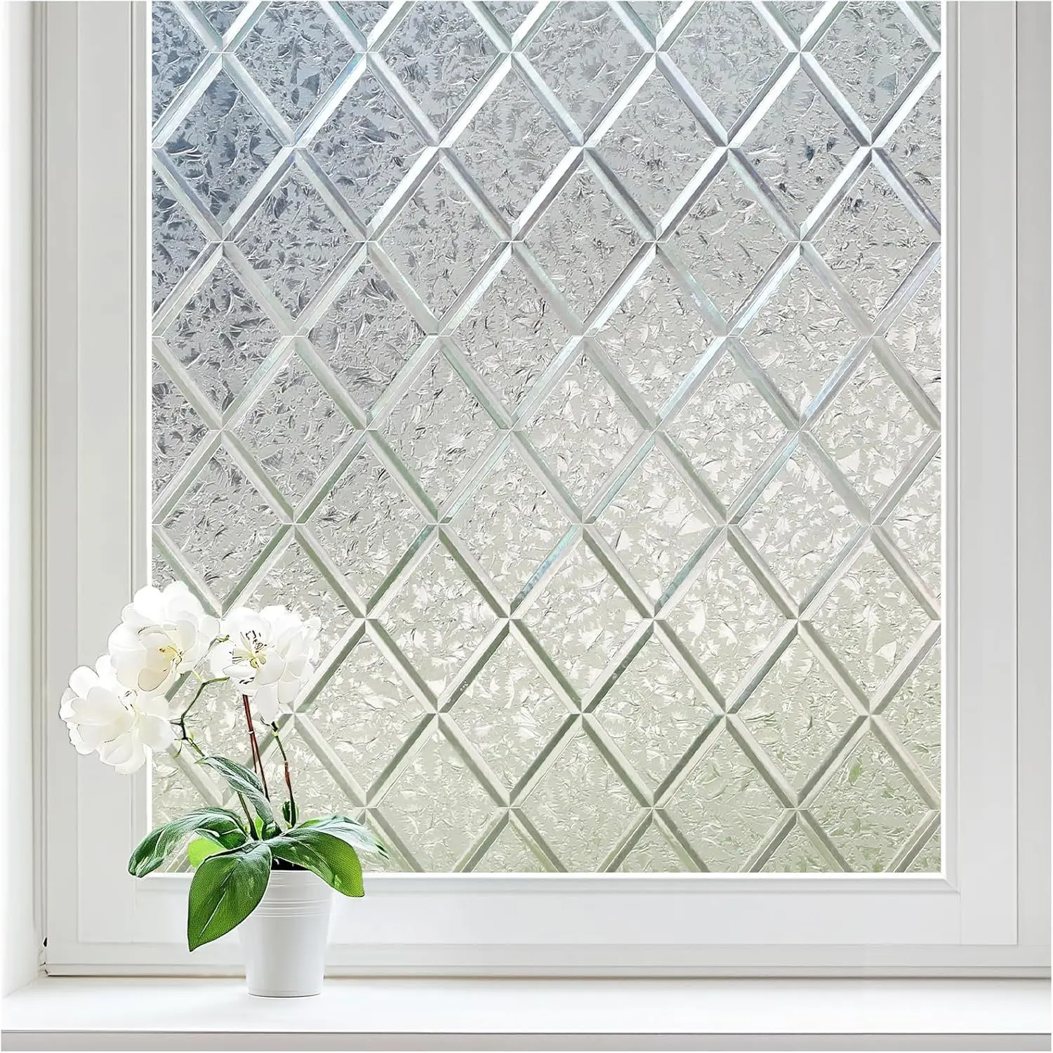Static Glass Film, No Glue Needed, Privacy Protection, Window Decoration, Easy to Apply and Remove, Durable, Various Sizes, Frosted Glass Sticker, Frosted Finish, Multiple Sizes, Versatile