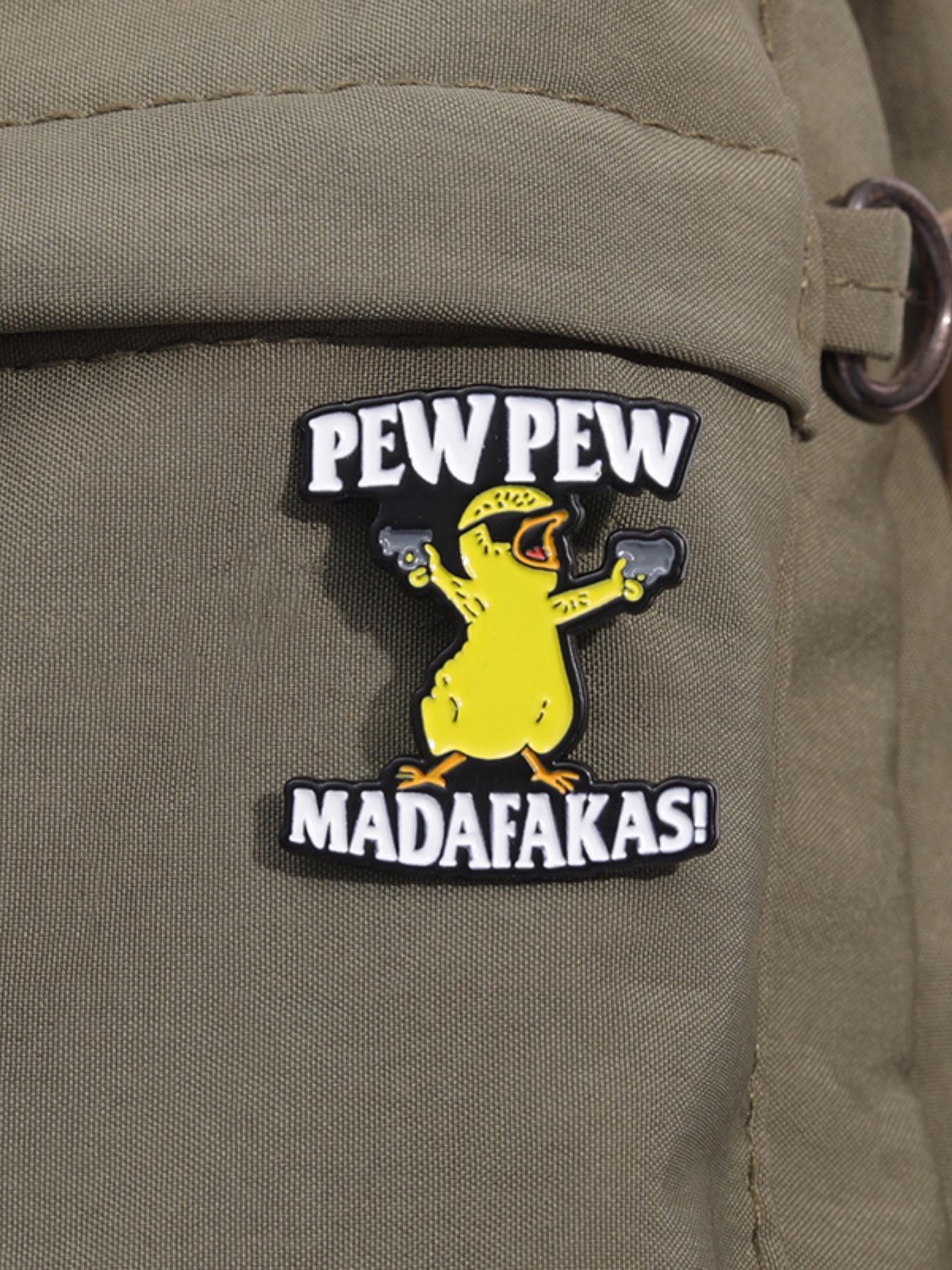 Letter & Cartoon Duck Design Brooch Clip, Fashion Alloy Clothing Accessories for Men & Women, Suitable for Daily Wear