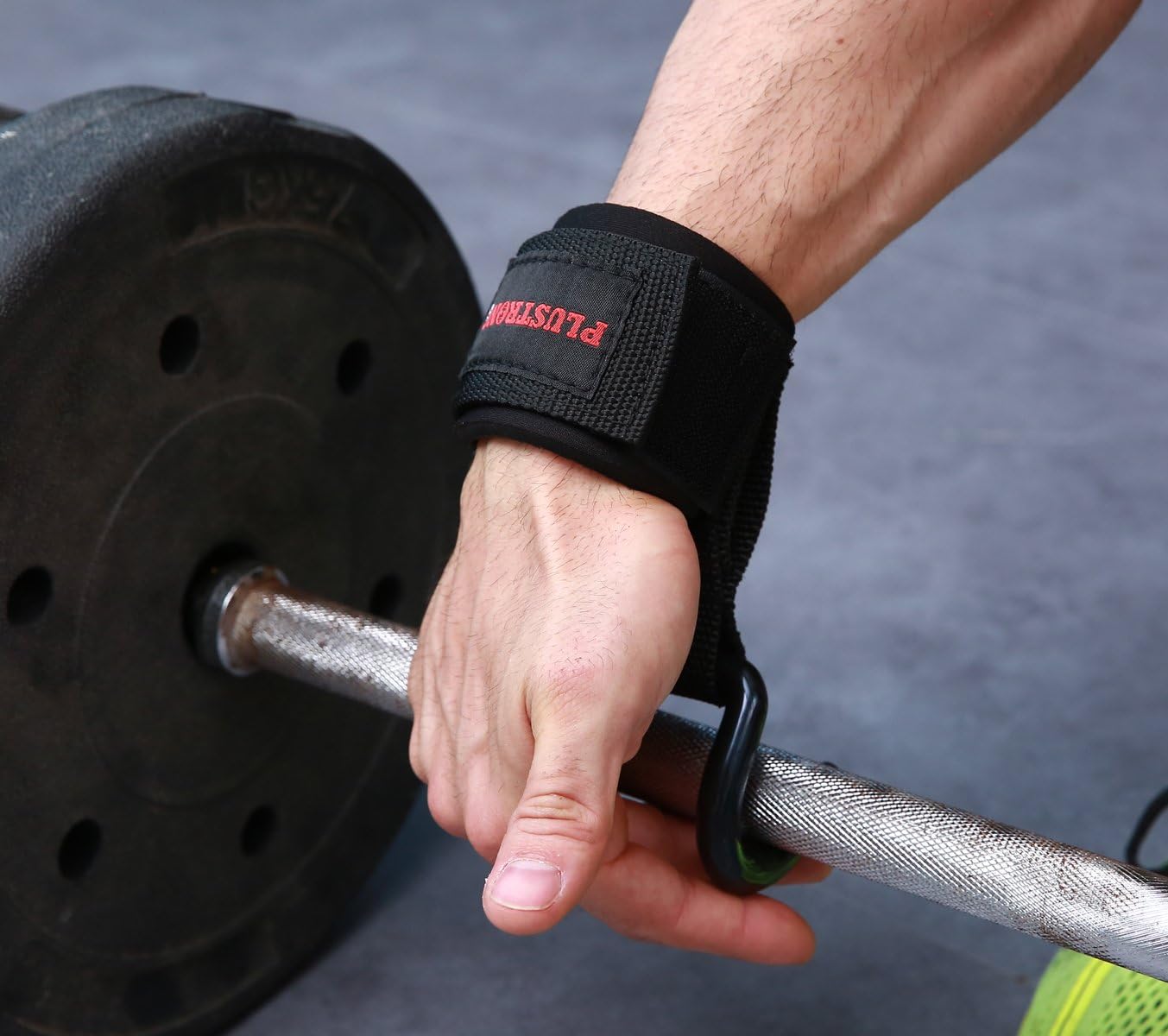 Weight Lifting Hooks for Men - Heavy Duty Wrist Straps for Pull-ups, Deadlift, Power Lifting - Padded Workout Grips for Weightlifting