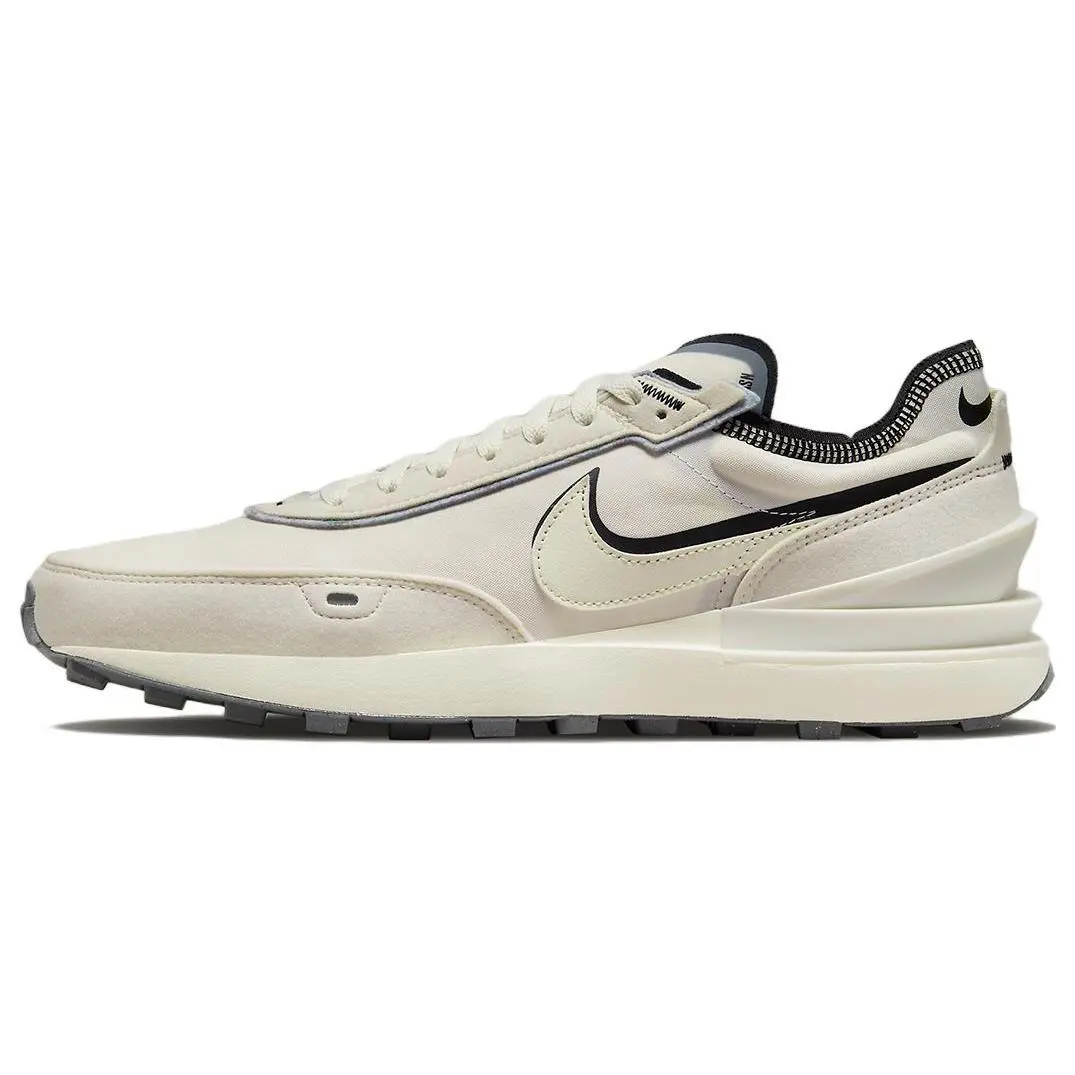 Nike Waffle One Coconut Milk Sneakers for Men and Women – Retro Style, Dual-Layer Recycled Materials, Non-Slip Durable Low-Top Casual Shoes Verifiable, with credentials and supporting global authentication