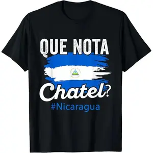 Nicaragua Flag Camiseta Nicaraguan Que Notal Chatel Nica Casual Short Sleeve Cotton T-Shirt