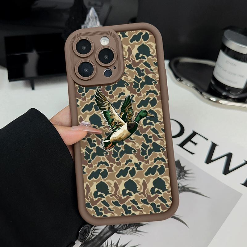 Case for iPhone 17 Pro Max 16 Plus 15 14 13 12 11 Air E Camo Wildlife Anti-Scratch Shockproof Soft Silicone Protective Cover