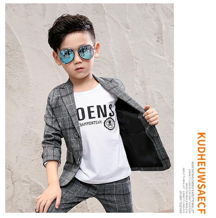 2024 New Trendy Autumn Outfit for Boys, Stylish Casual Suit for Older Children.