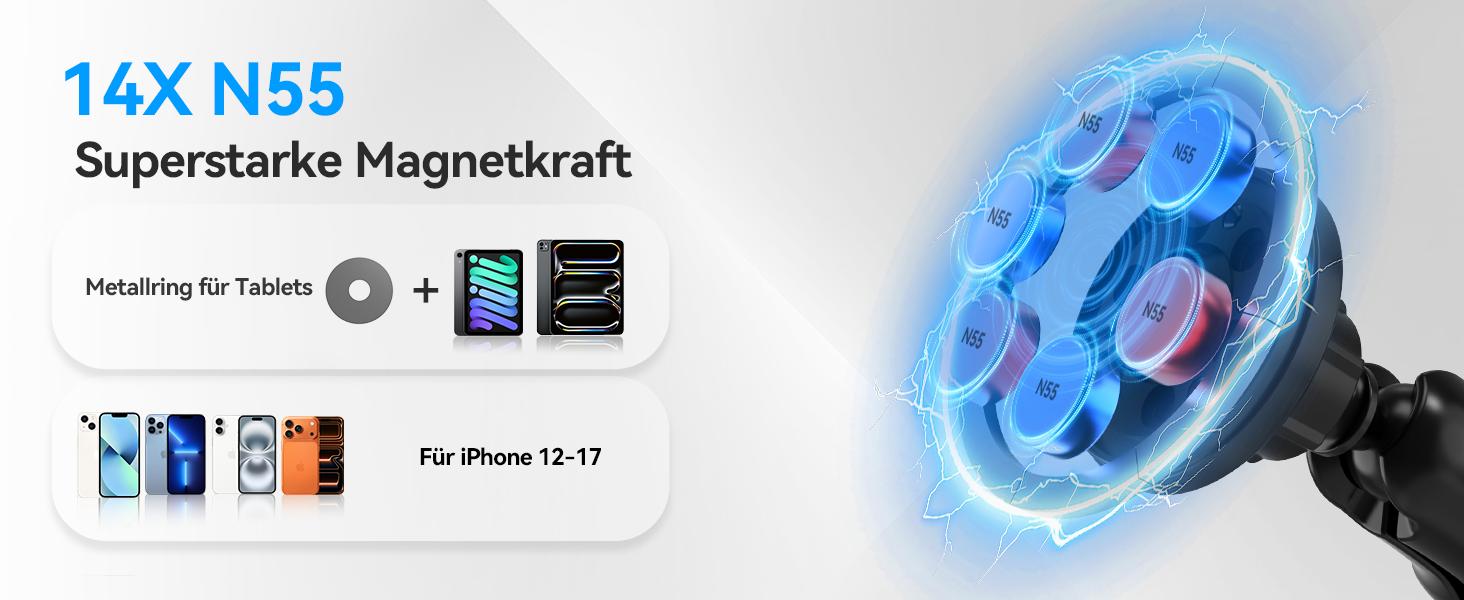 OHLPRO Magnetic Tablet Holder Treadmill & Exercise Bike, 360 °     Rotatable Microphone Stand Holder Mobile Phone Holder for Stationary Bicycle Spin Bike Pushchair Handlebar, Tablet Holder for Smartphones