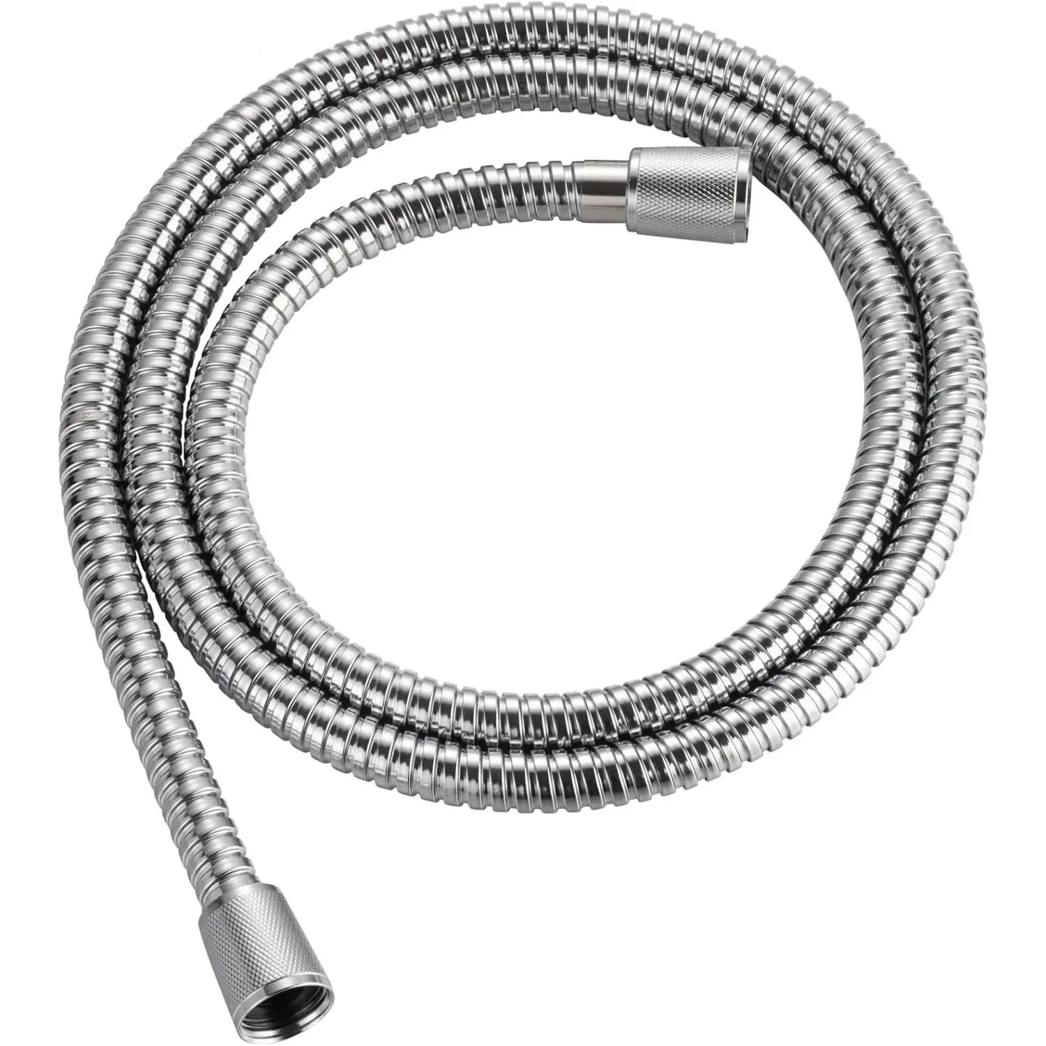 59 in Kinkless Rustproof 304 SS Chromed Flexible Stainless Steel Hose for Handheld Showerheads