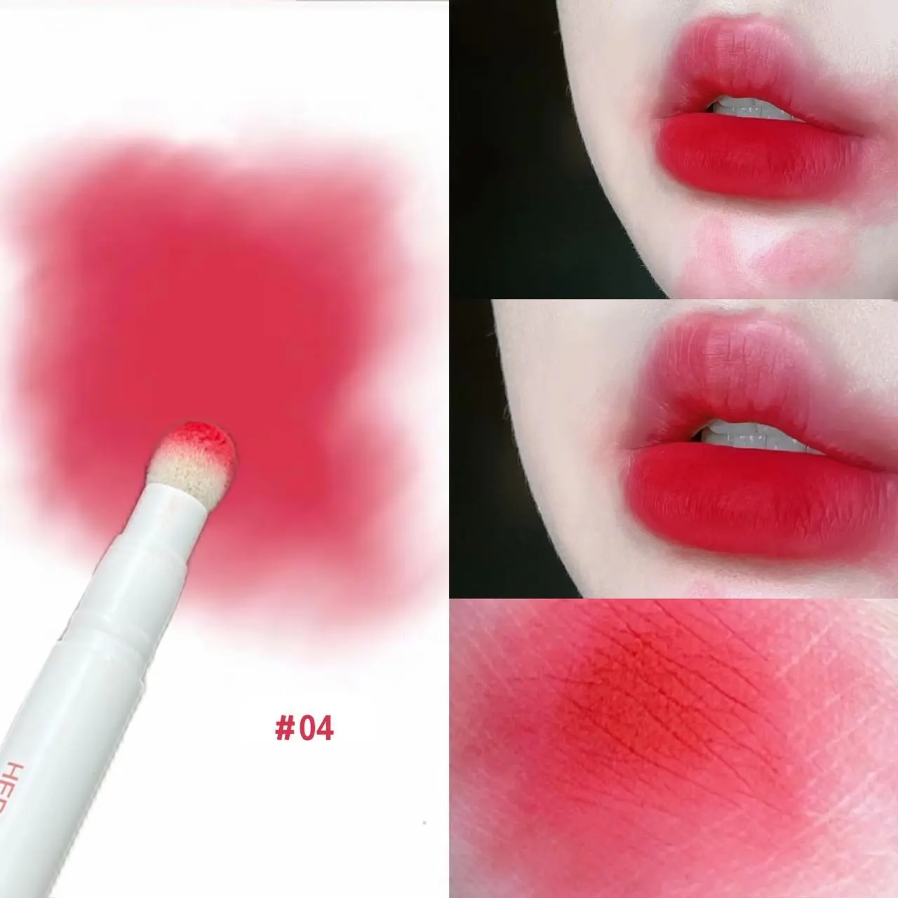 Long-Lasting Lipstick Pen with Sponge Tip, Velvet Matte Texture, Moisturizing Formula, Non-Drying, Easy Application, Affordable Makeup Daily