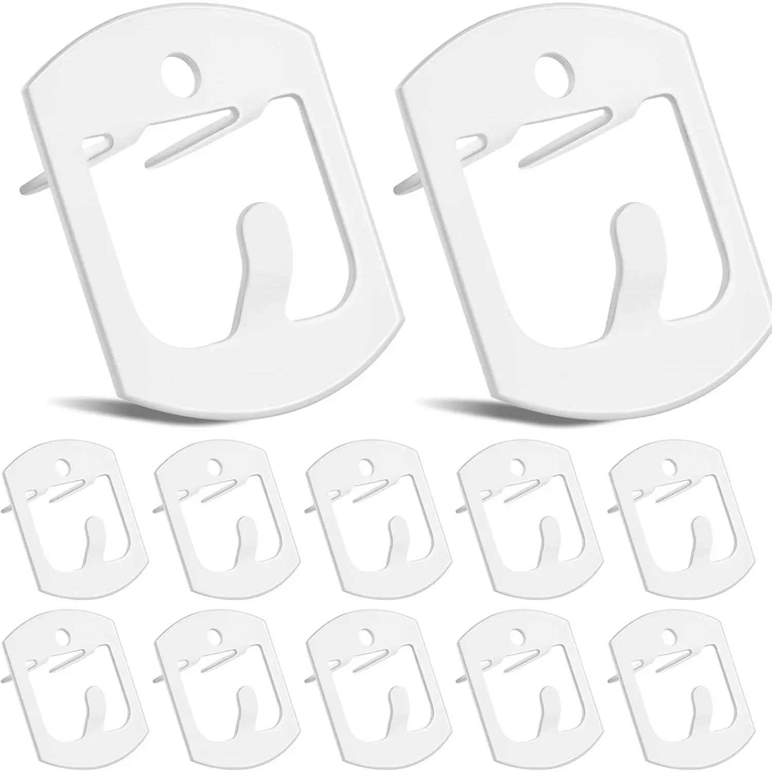 White Claw Drywall Picture Hangers, 12 Pack 40Lbs Heavy Duty Wall Hanger Hooks, No Drill Installation No  with Reinforcement Hole for Picture Frame Mirror Photo  Office Decor