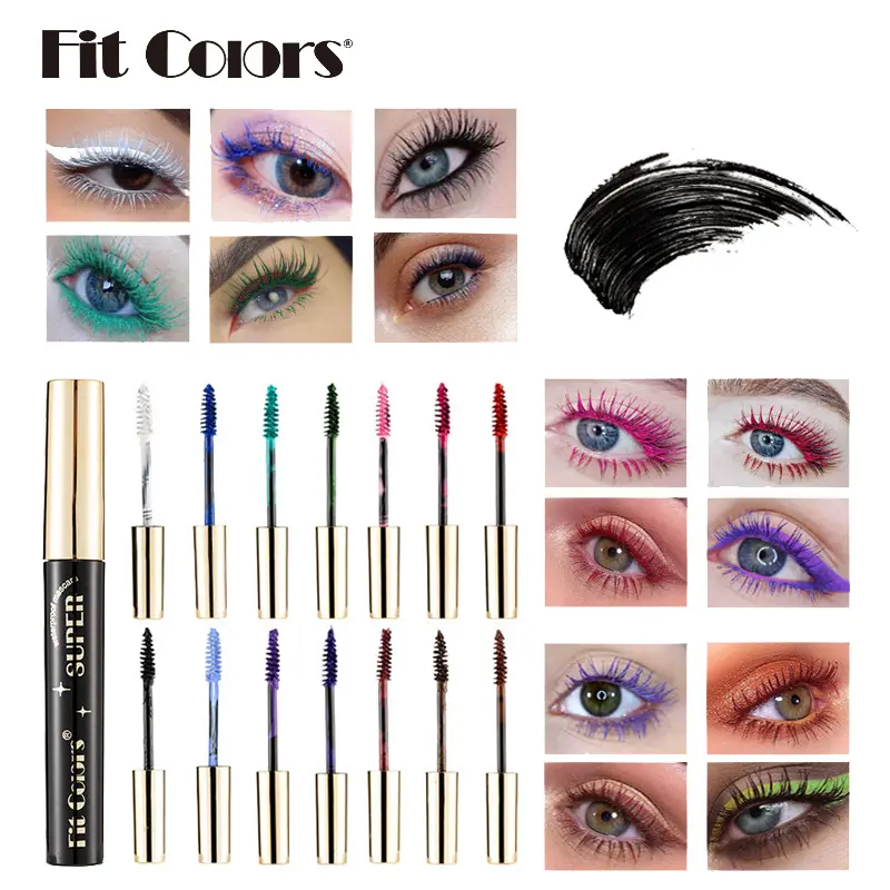 Color Mascara Set - Latest Color Mascara, 14 Color Mascara,  mascara long lashes mascara professional eye enhancement makeup product