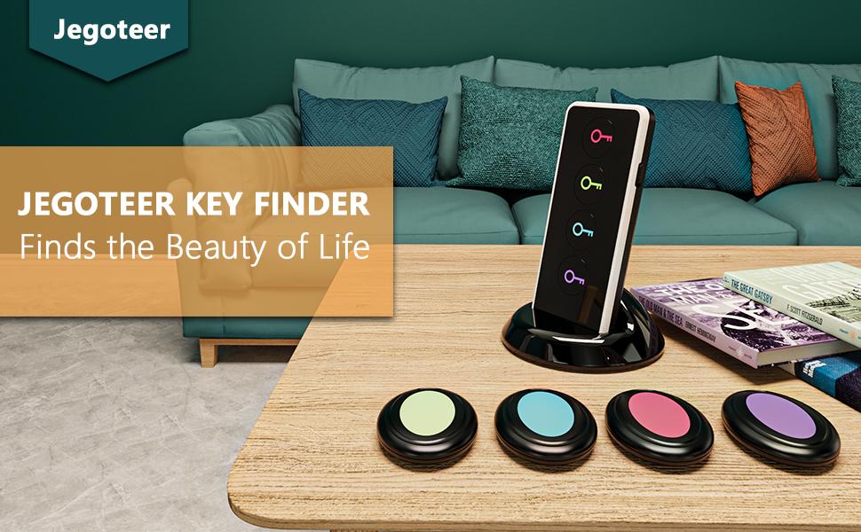 Lost Remote Finder, Remote Control Finder Locator with LED Light |     131ft RC Range Key Finder Locator Making Noise, Find My Keys Device with 4 Remote Retriever Tags |     Key Tracker, Keychain Key Finder