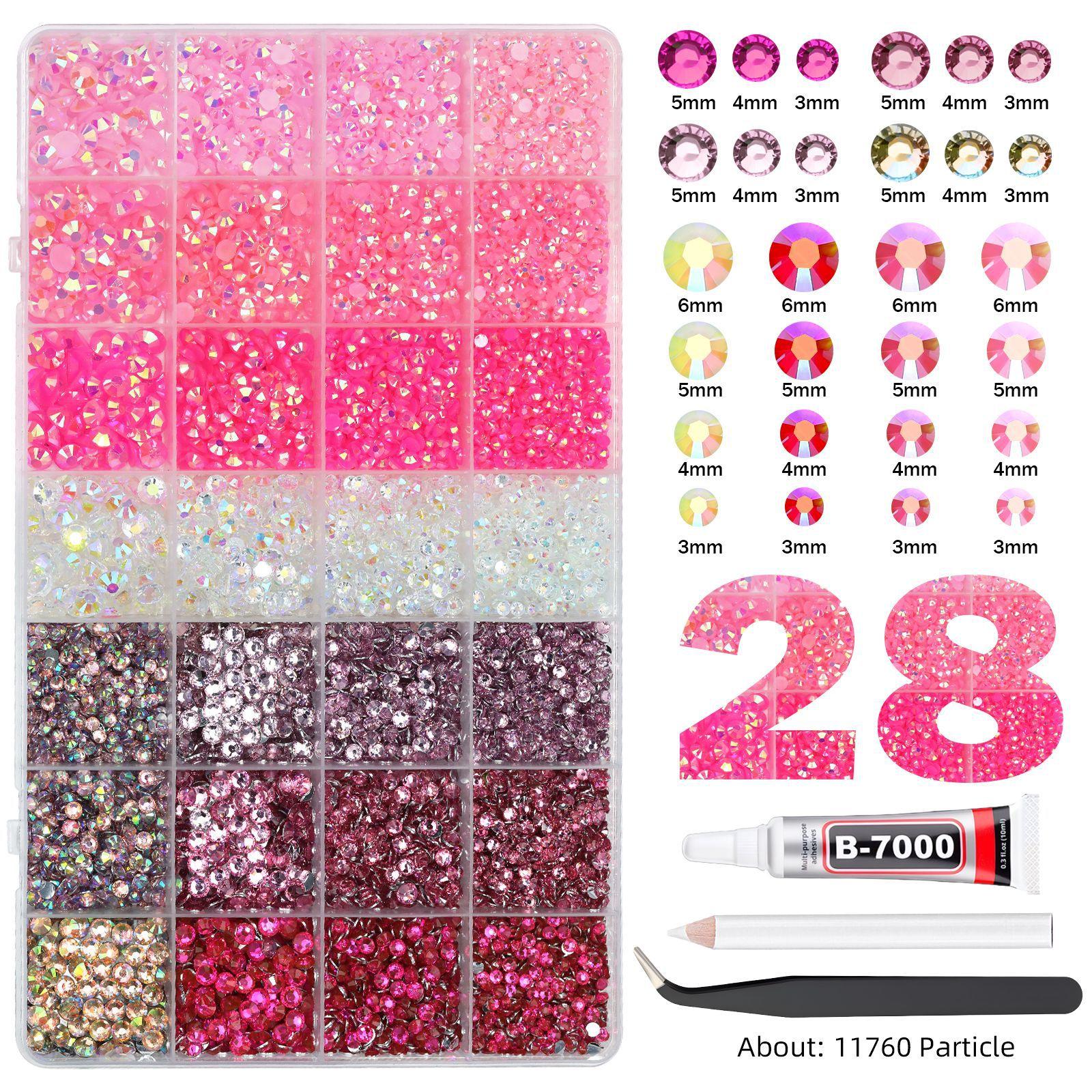 Adult Toys - Rhinestone Pearl Resin Flat Bottom Diamond DIY Jewelry Set