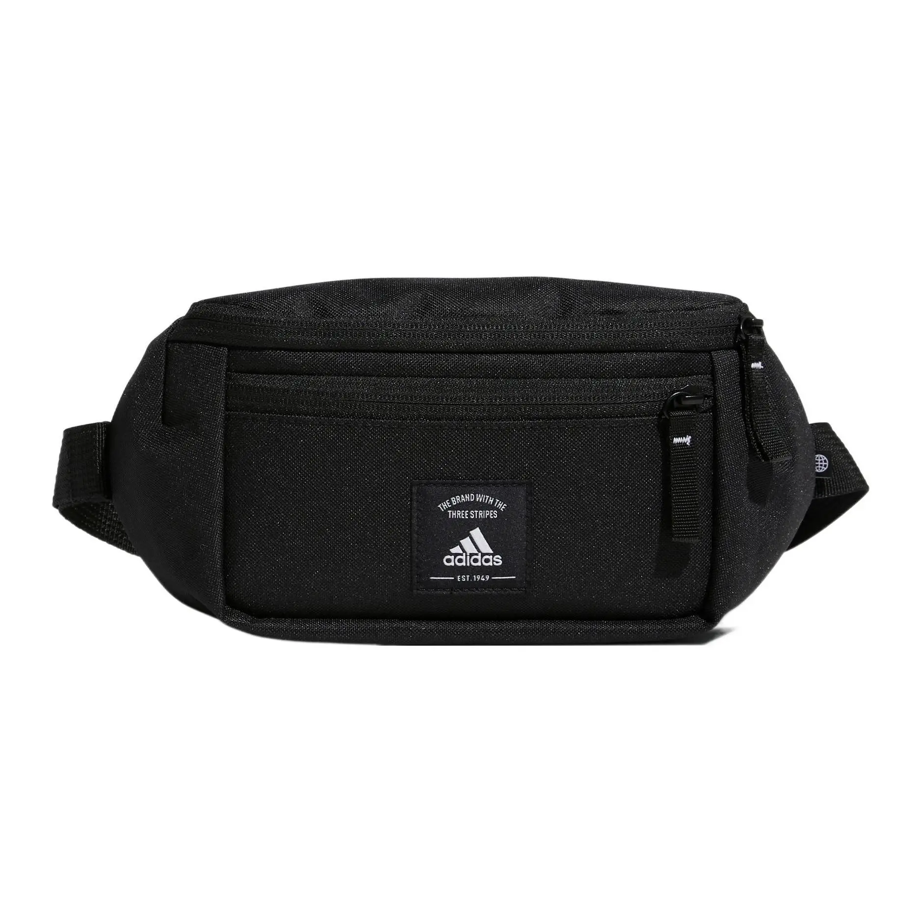 Adidas NCL WNLB Adjustable Drawstring Waist Bag with D-Rings, Polyester, Unisex Sporty Style in Black