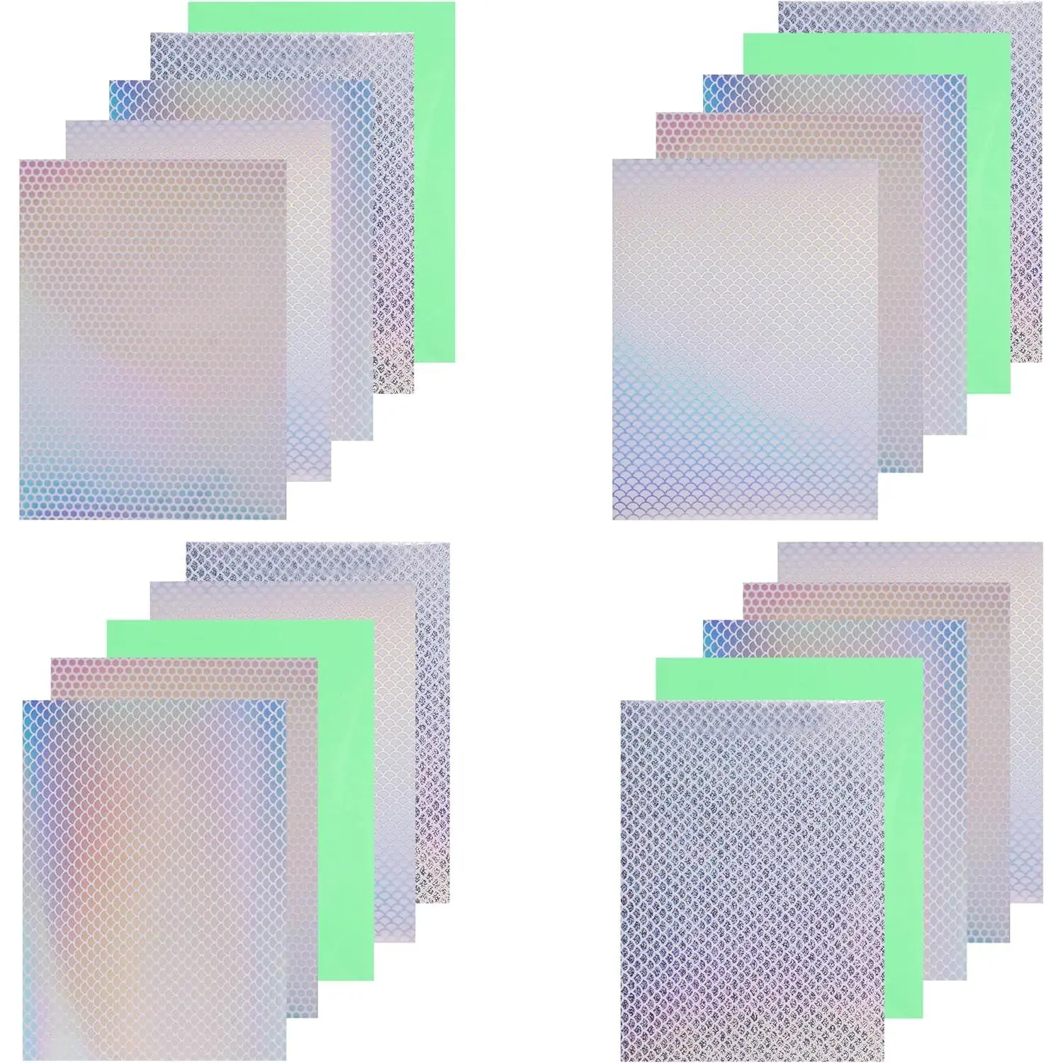 Fishing Lures Tape Reflective Fish Scales Sticker Holographic Adhesive Film Flash Lure Tape for Fishing Lure Making DIY Crafts Tool