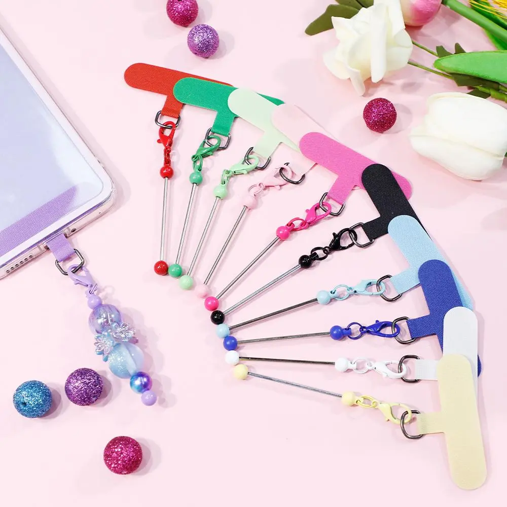 30pcs/15pcs Beadable Phone Chain Set, Colorful Spacers (Including Classic Black White) & Mini Keychain Charms, DIY Phone Decorations, DIY Crafting Wedding Holiday, Mother's Day, Best Friend Gift