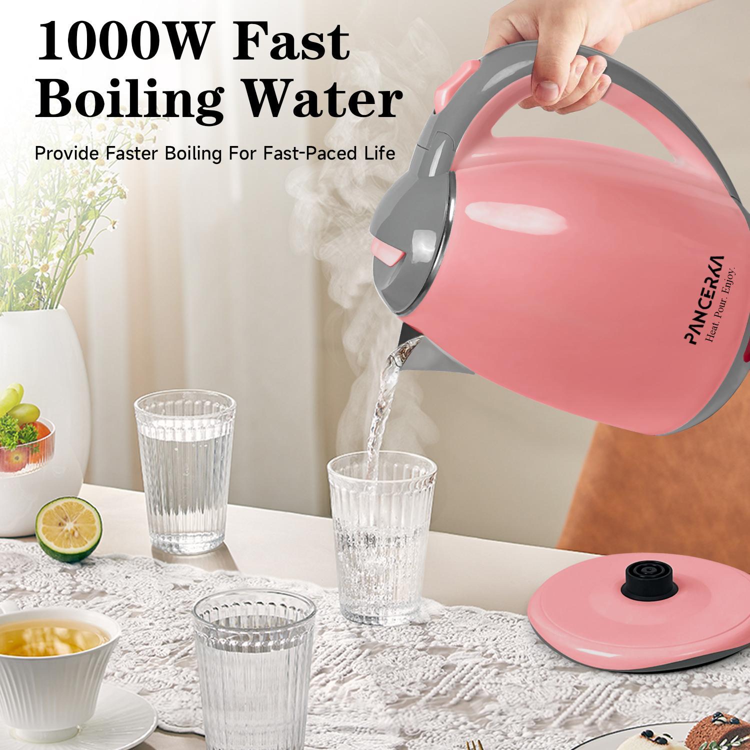 1.8l US Plug Charging Electric Kettle, Thermostatic Kettle, 1 Count 2 Layers Stainless Steel Water Heater, Anti-scalding Design Instant Coffee & Tea Kettle #TOP PICKS