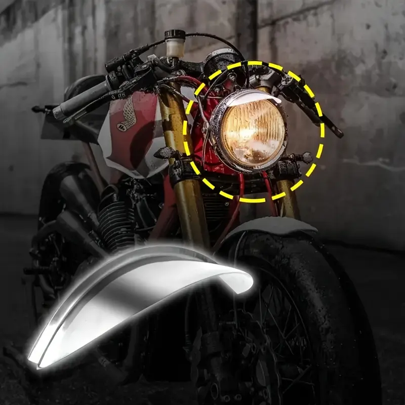 Motorcycle headlight cover, smooth headlight protective cover, universal - replacement headlight parts, electric vehicle headlight round large lamp cap