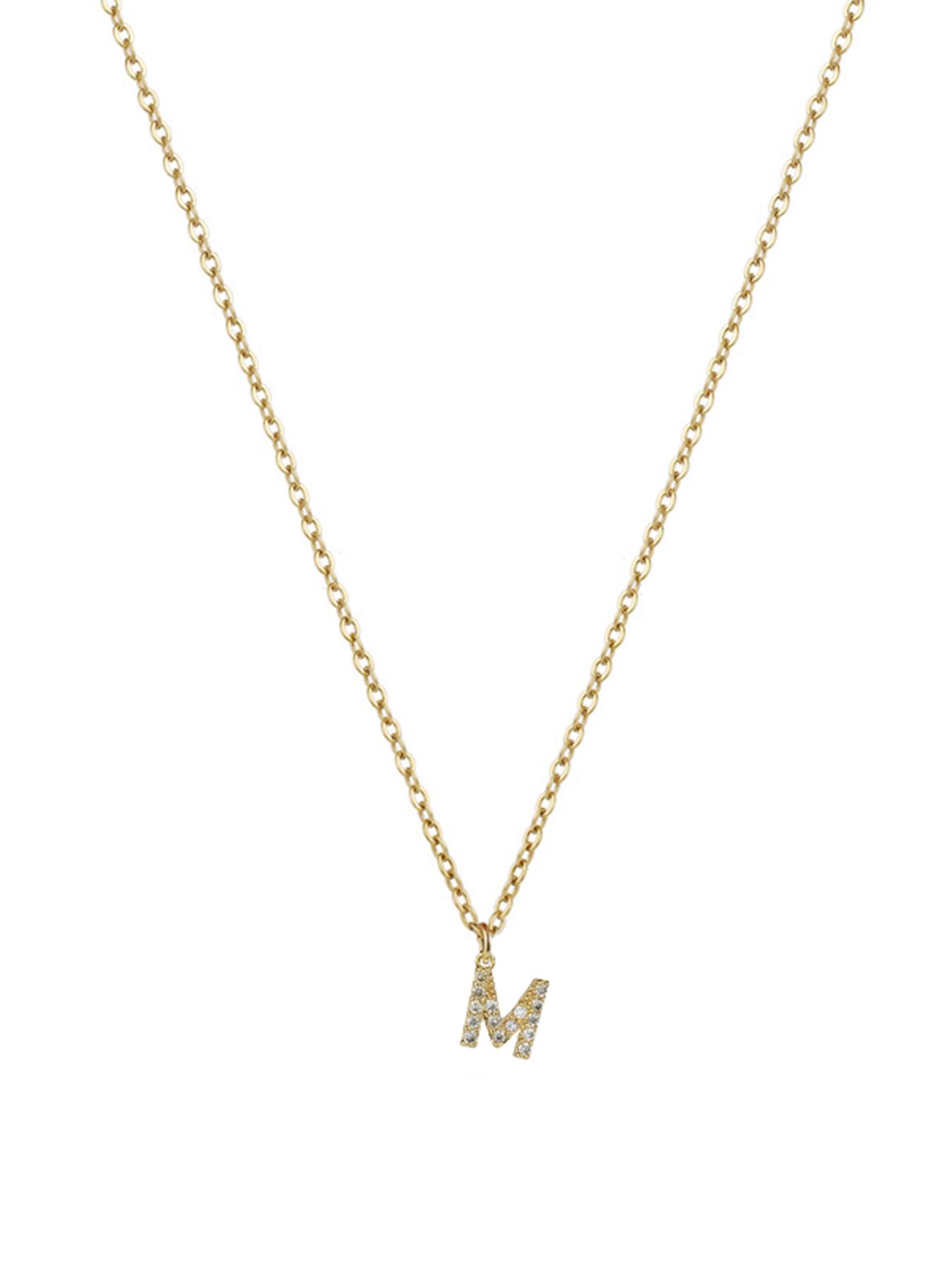 Classic Letter Pendant Necklace for Women, Stainless Steel Jewelry for Party, Daily Decor, Trendy All-match & Exquisite Jewelry for Gift without Box, Initial Letter Necklace