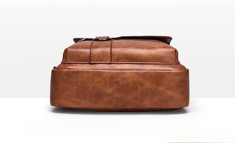 Men's Crossbody Bag, Portable Shoulder, Handheld, Casual Business, Holiday Gift, Large Capacity, Multi-compartment, with Handle and Adjustable Shoulder Strap