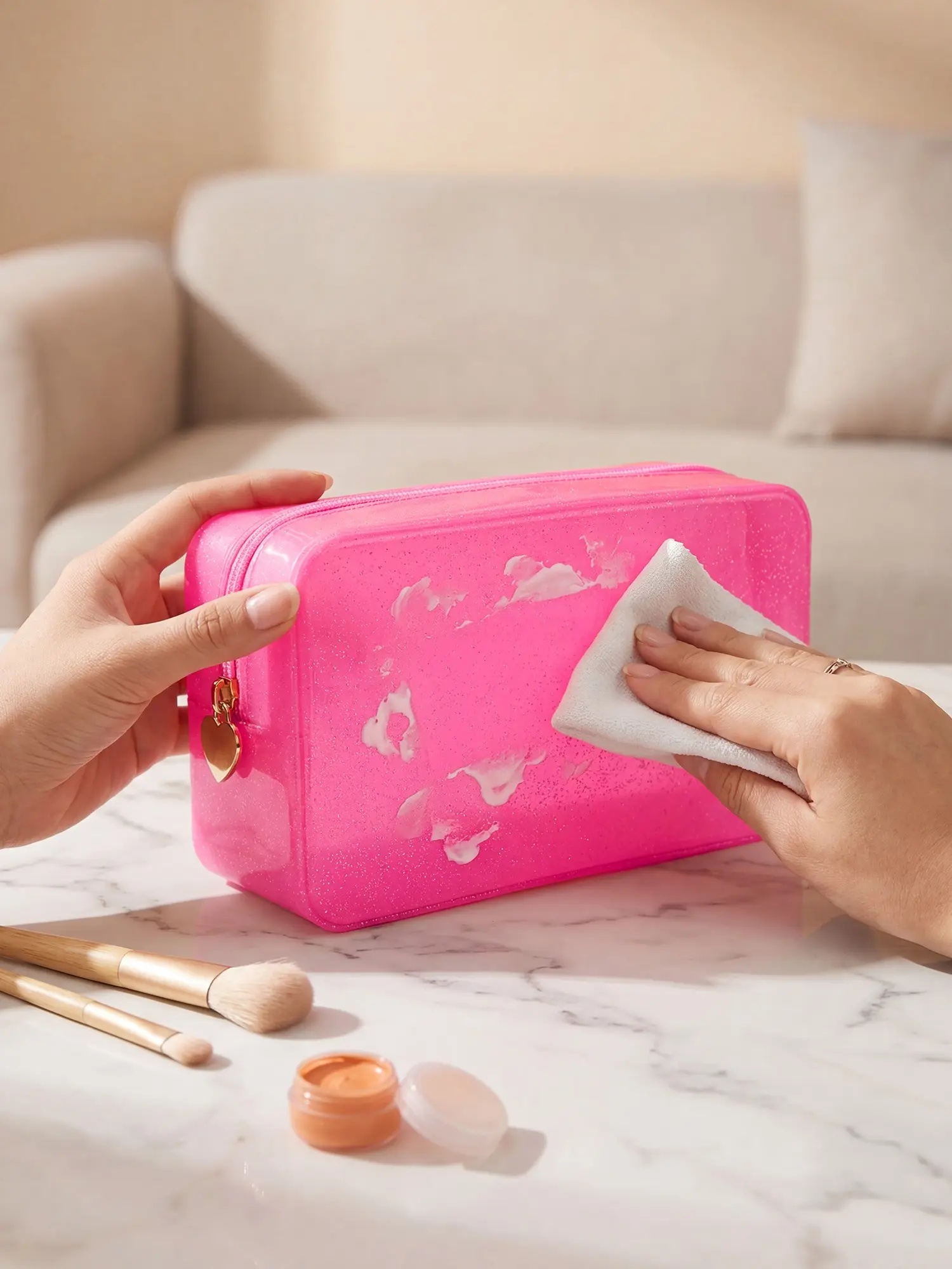 Large Capacity PVC Waterproof Toiletry Bag, Travel Car Wash Kit Storage, High-Quality Makeup Bag, Three Sizes for Airport Carry, Ideal for Skincare and Beauty Essentials, Waterproof Cosmetic Bag