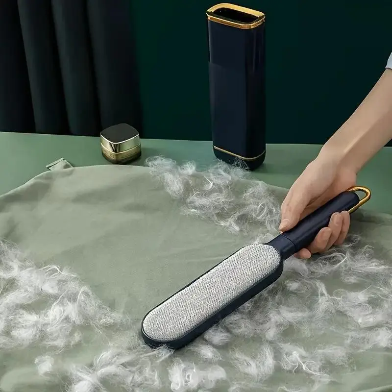 Large Hair Removal Brush Set, Dual-Sided Lint Remover with Handle, Reusable Pet Cleaning Tool, Bed Dusting Brush, Home Coat Lint Remover