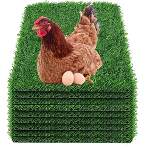 9pcs Nesting Pads for Chicken Coop Upgraded Washable Chicken Laying Pads Reusable Nest Box Pads Durable Chicken Nesting Pads TPU Material（13 * 13in）