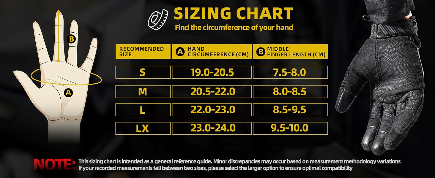 Men's Tactical Motorcycle Gloves - Ultimate Protection & Touchscreen Capability for Outdoor Sports, Climbing, Hunting, and More