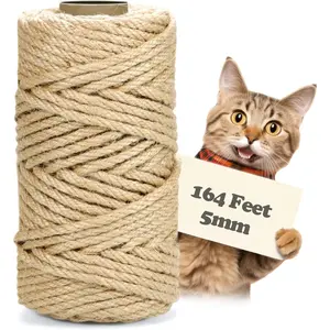 164  5mm Jute Twine,  Cord for Crafts, Packaging & Garden | Heavy-Duty Decorative Rope | Extra  Tying, Bundling & DIY Projects