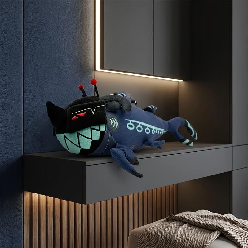 Hazbin Hotel Hotel Plush Shark | Precise Expression Stuffed Animal Plush Doll, Soft Cartoon Room Decoration, Polyester, and, Ideal for Game Anime Fans