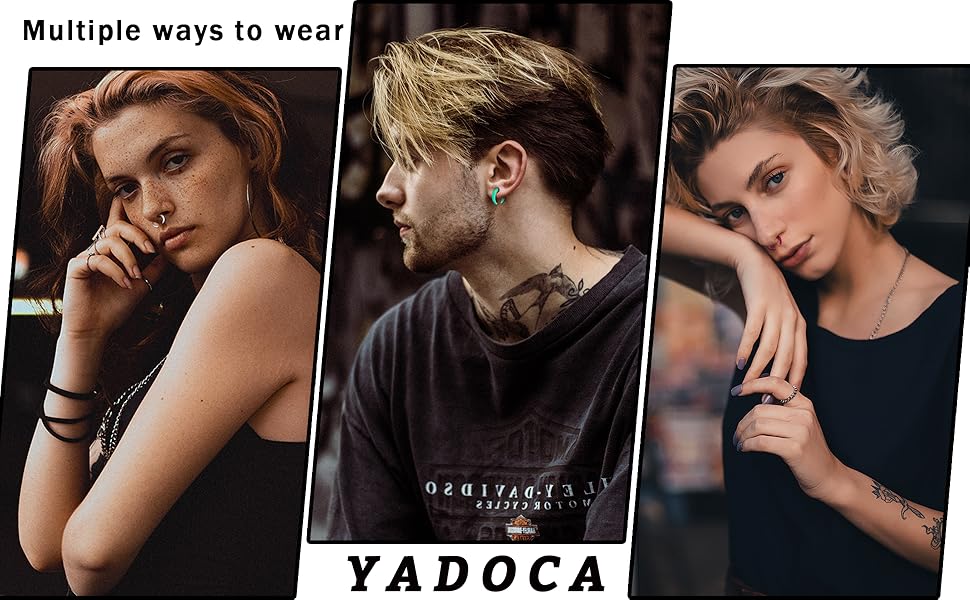 YADOCA 48Pcs Acrylic Septum Stretching Kit 14G 12G 10G 8G 6G 4G Septum Ring C Shape Buffalo Pincher Septum Gauge Kit Piercing Jewelry With Black O-Rings For Stretching Pierced Nose Ear Cartilage YADOCA 48Pcs Acrylic Septum Stretching Kit 14G 12G 10G 8G 6G 4G Septum Ring C Shape Buffalo Pincher Septum Gauge Kit Piercing Jewelry With Black O-Rings For Stretching Pierced Nose Ear Cartilage