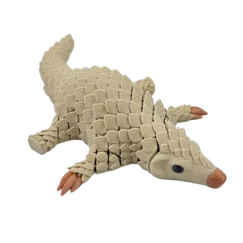 3D Printed Pangolin Armor Joint Decoration Figurine Model Desktop Ornaments and Collectibles