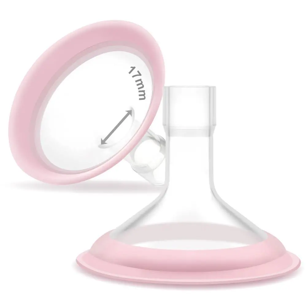 17mm Maymom, Pano Series; Compatible with Medela Breast Pump- PersonalFit, Freestyle, Harmony, Maxi, Freestyle Flex Connector; Connect to Maymom Widemouth/Narrow Connector, 2pcs