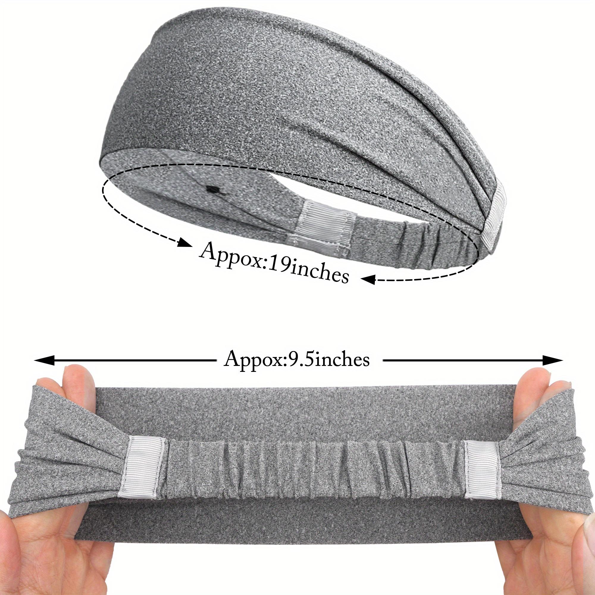 Set of 8 Athletic Headbands for Men, Featuring Adjustable, Non-Slip Designs That Wick Away Sweat, Ideal for Running, Cycling, Fitness, And Gym Workouts