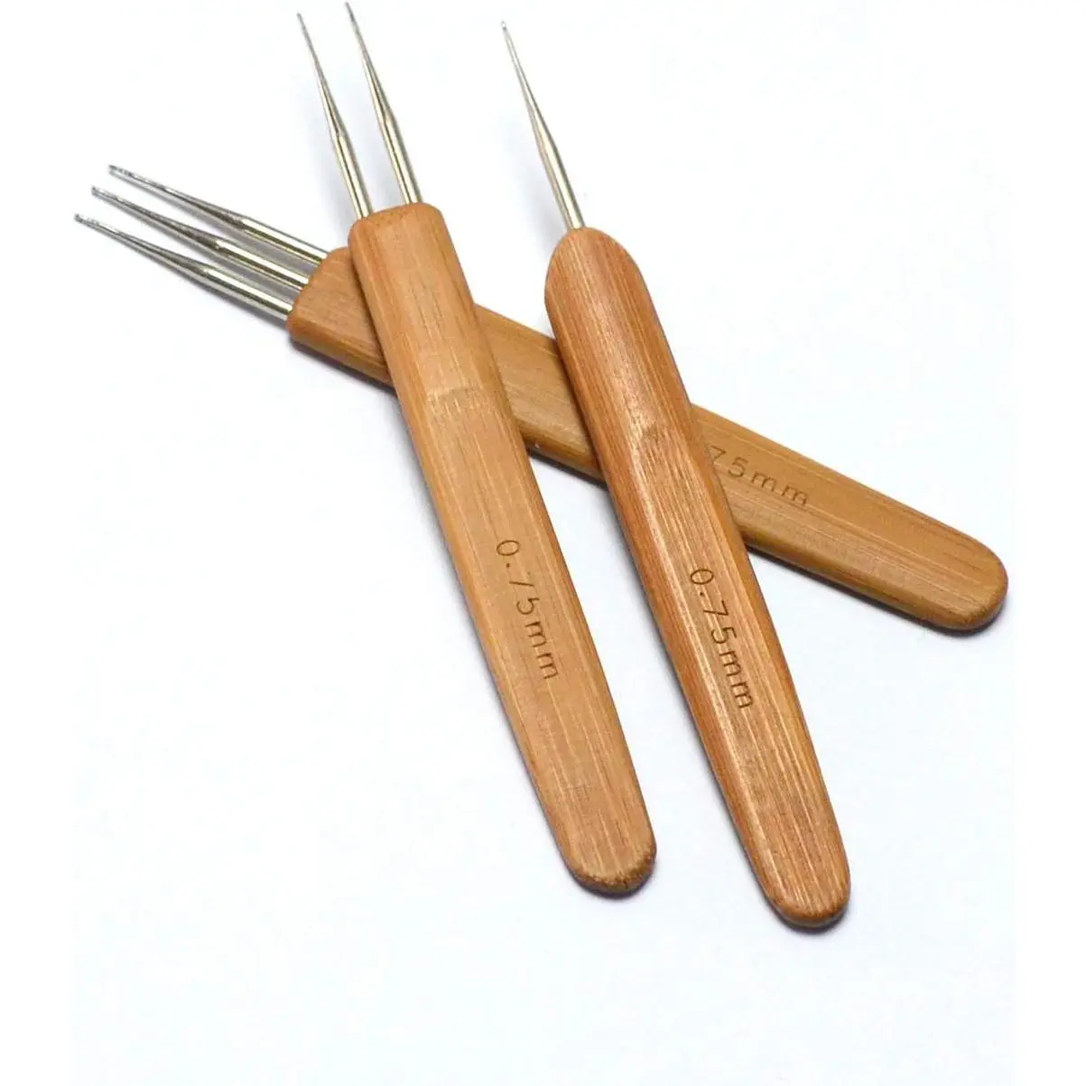 Dreadlock Crochet Hook  for Hair Braid Craft 0.75mm 3 count | 3 types of metal hooks, Smooth  handle, Crochet hair easily and efficiently