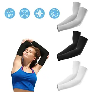 3 Pairs UV Protection Cooling Arm Sleeves for Men and Women, Compression Cooling Football Arm Sleeves, Great for Driving, Golf, Fishing, Cycling, and Outdoor Hiking (Father's Day Gift) uv-blocking