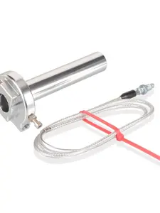 Universal Motorcycle 7/8 Inch (22mm) Cnc Throttle Lever, Quick Release Throttle Handle with Throttle Cable, Easy Installation