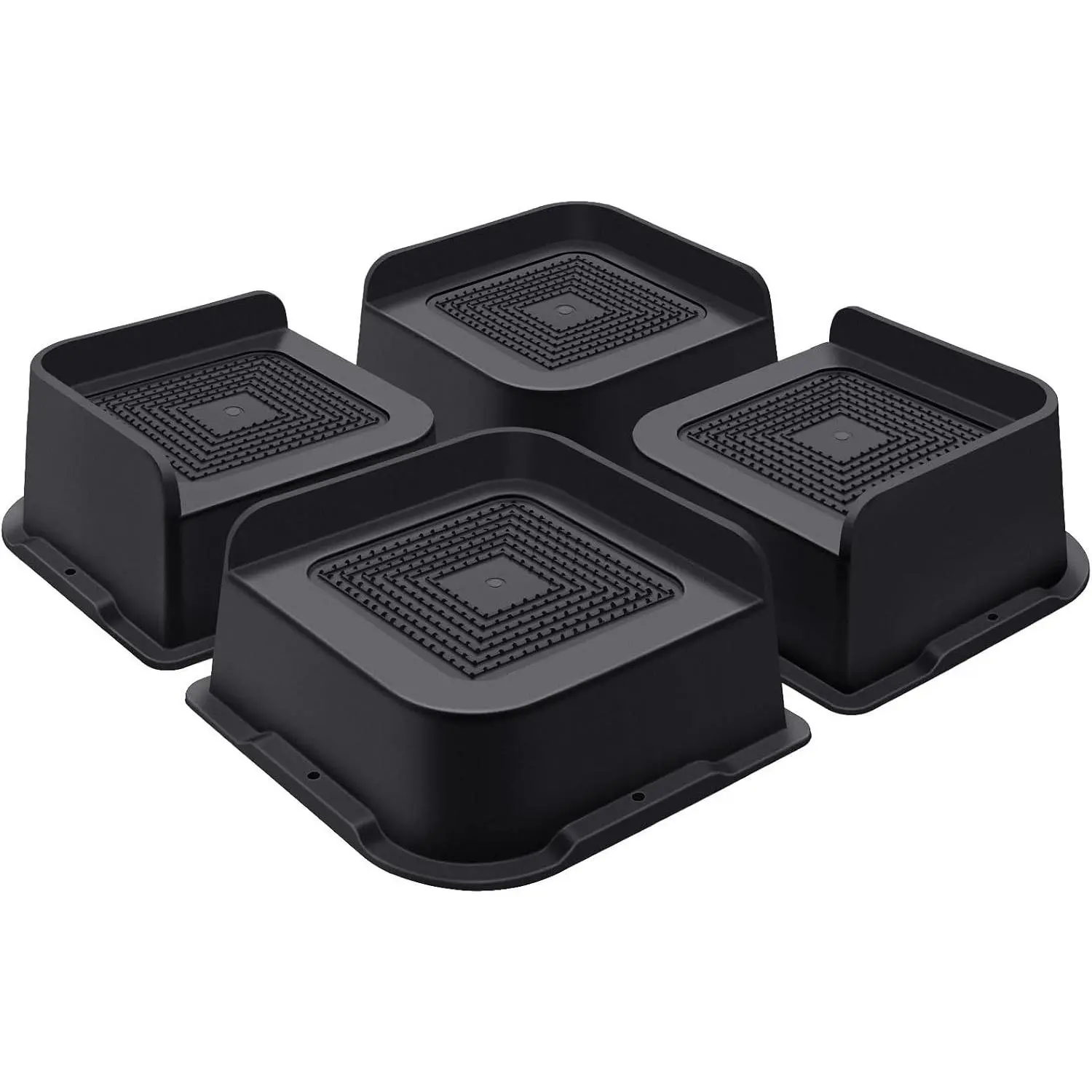 Bed Risers 2 Inch Heavy Duty, Furniture Risers for Bed Desk Table Sofa Couch,Oversized Bed Lifts Risers,Support up to 5000 Lbs(4 Pack Black)
