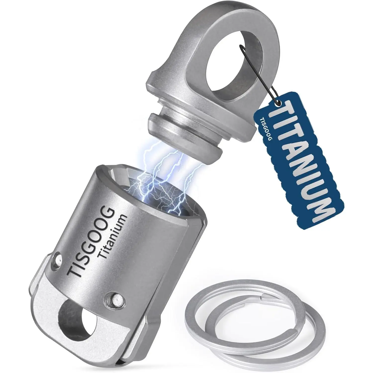 Quick Release Keychain, Detachable Key Holder, 360°Rotatable, 88LB Load Capacity