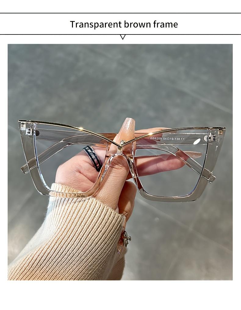 Vintage Style - Women's Cat-Eye Glasses - Tortoiseshell Frame (Brown/Tortoiseshell) or Red/Rim/Black - Round Lens Glasses for Eye Protection & Fashion - Non-Eyewear for Computer, TV & Reading - Full-Rim Metal Hinges