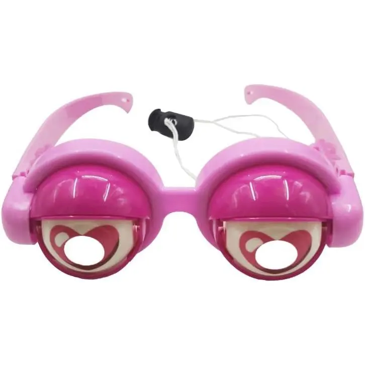 VIGUEUR Crazy Eyes Glasses, Funny Prop Glasses, Funny Gag Gift, Pink