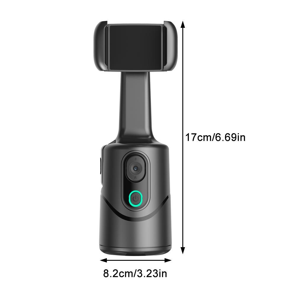 Automatic Face Tracking Camera, 360° Rotating Face Body Cellphone Camera Stand, Intelligent Shooting Phone Tracking Stand for Live Streaming, Video Recording, Selfie, Accessories